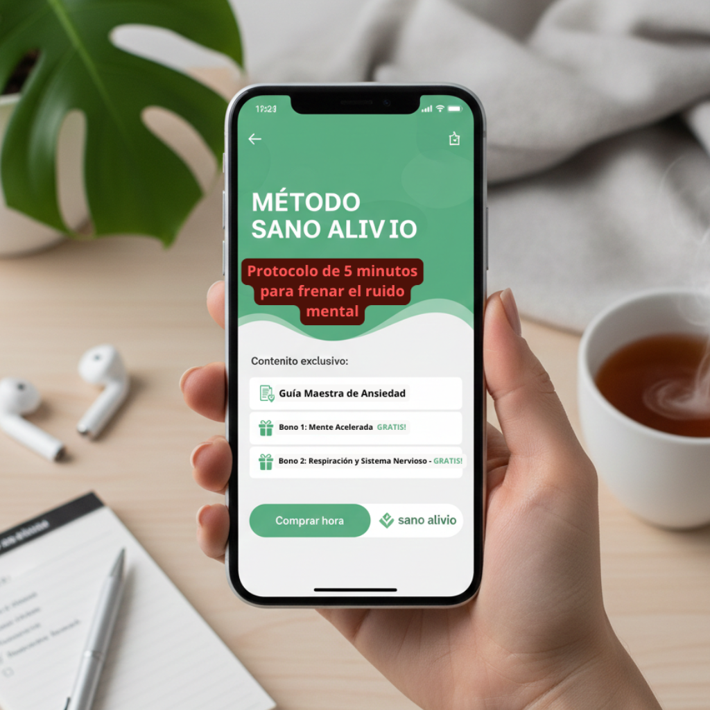 El método que calma tu ansiedad en 5 minutos